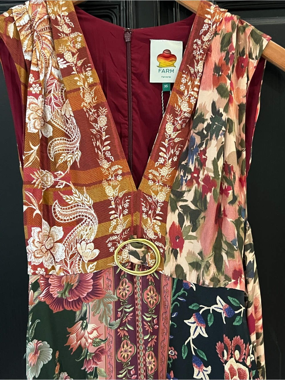 New Farm Rio Maxi Dress Winter Garden - Picture 2 of 4